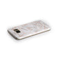 Personalised Rose Gold Marble Initials Samsung Galaxy Case Side Close Up