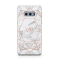 Personalised Rose Gold Marble Initials Samsung Galaxy S10E Case