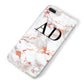 Personalised Rose Gold Marble Initials iPhone 8 Plus Bumper Case on Silver iPhone Alternative Image