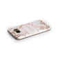 Personalised Rose Gold Marble Name Samsung Galaxy Case Side Close Up