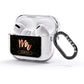 Personalised Rose Gold Mr Surname Marble AirPods Glitter Case 3rd Gen Side Image