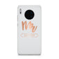 Personalised Rose Gold Mr Surname On Grey Huawei Mate 30