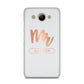 Personalised Rose Gold Mr Surname On Grey Huawei Y3 2017