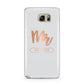 Personalised Rose Gold Mr Surname On Grey Samsung Galaxy Note 5 Case
