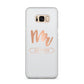 Personalised Rose Gold Mr Surname On Grey Samsung Galaxy S8 Plus Case
