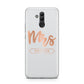 Personalised Rose Gold Mrs Surname On Grey Huawei Mate 20 Lite