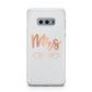 Personalised Rose Gold Mrs Surname On Grey Samsung Galaxy S10E Case
