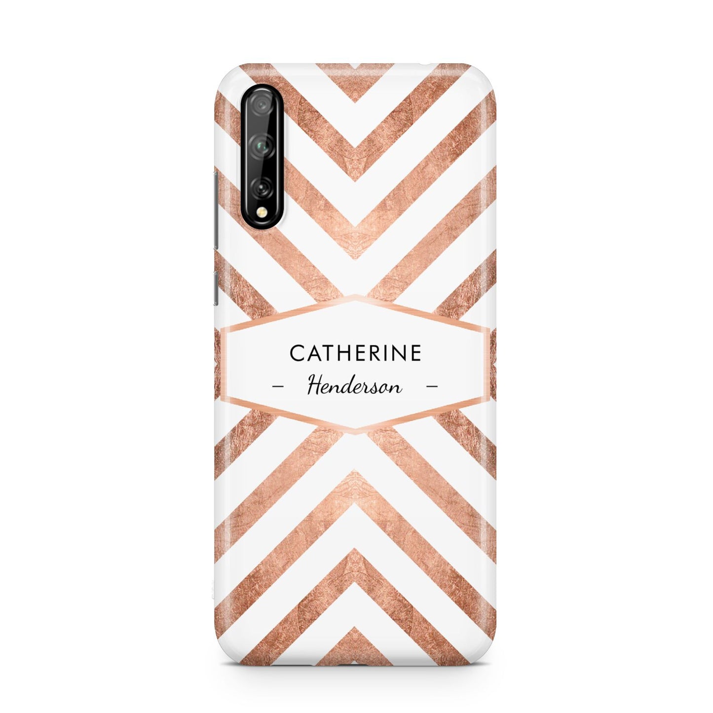 Personalised Rose Gold Name Or Initials Custom Huawei Enjoy 10s Phone Case