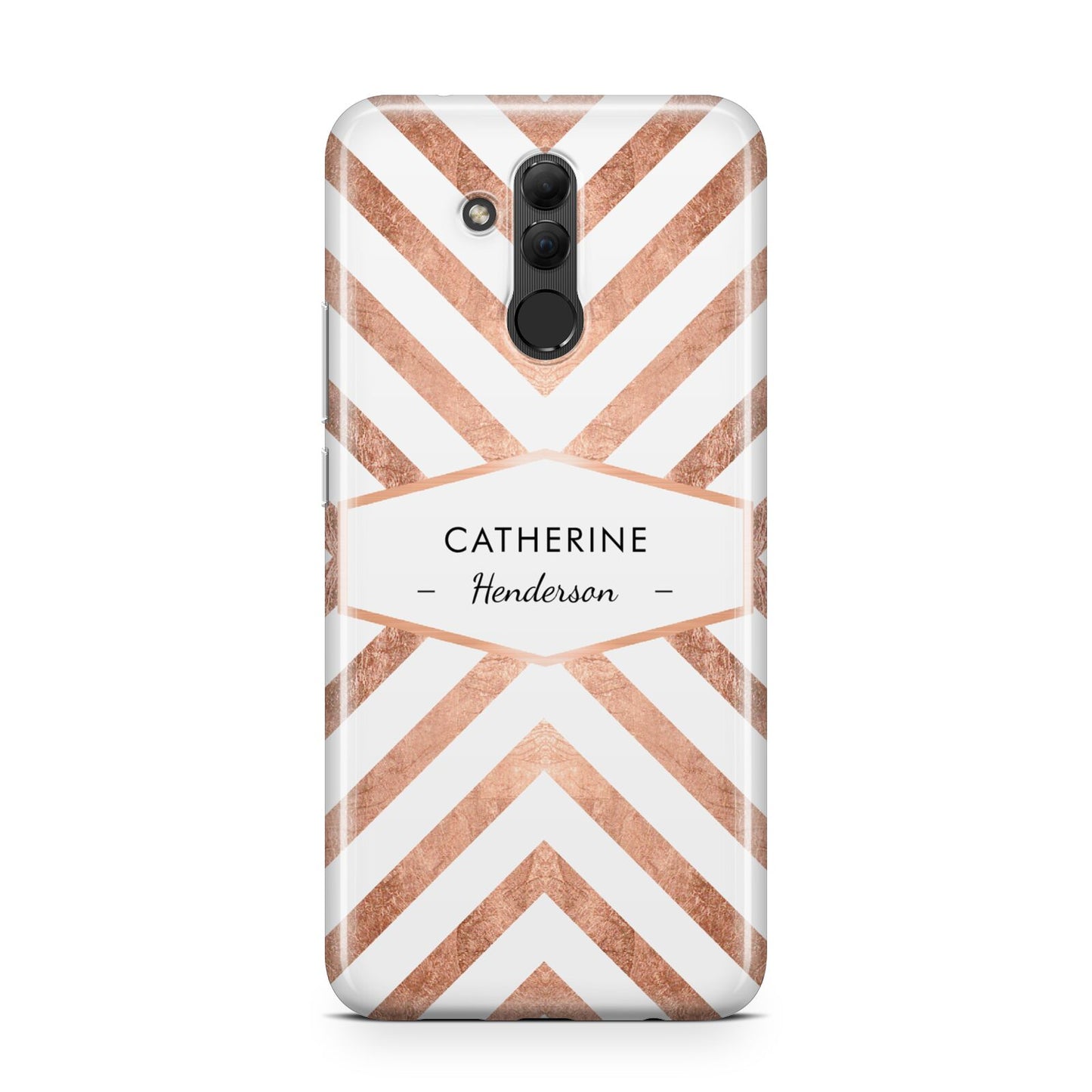 Personalised Rose Gold Name Or Initials Custom Huawei Mate 20 Lite