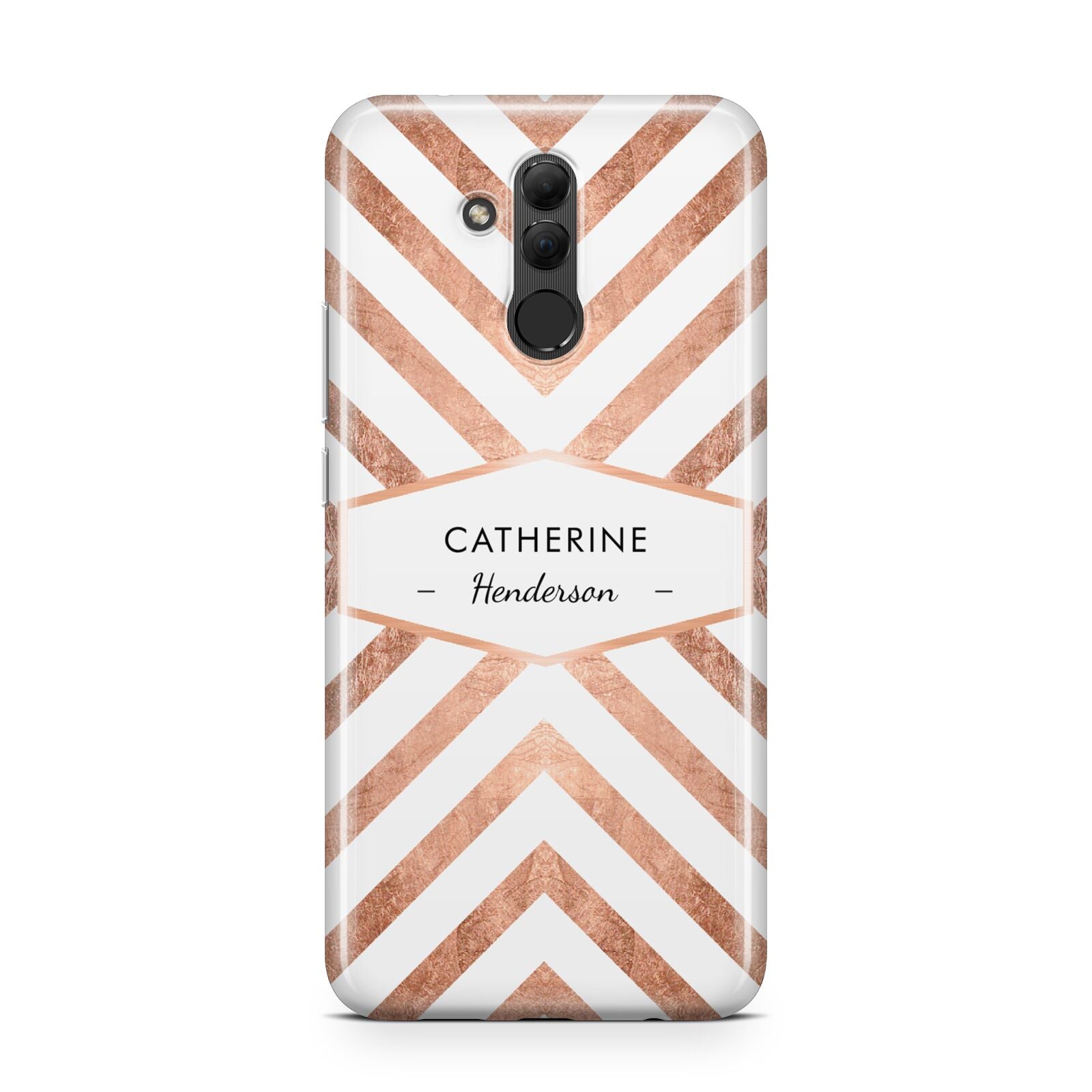 Personalised Rose Gold Name Or Initials Custom Huawei Mate 20 Lite