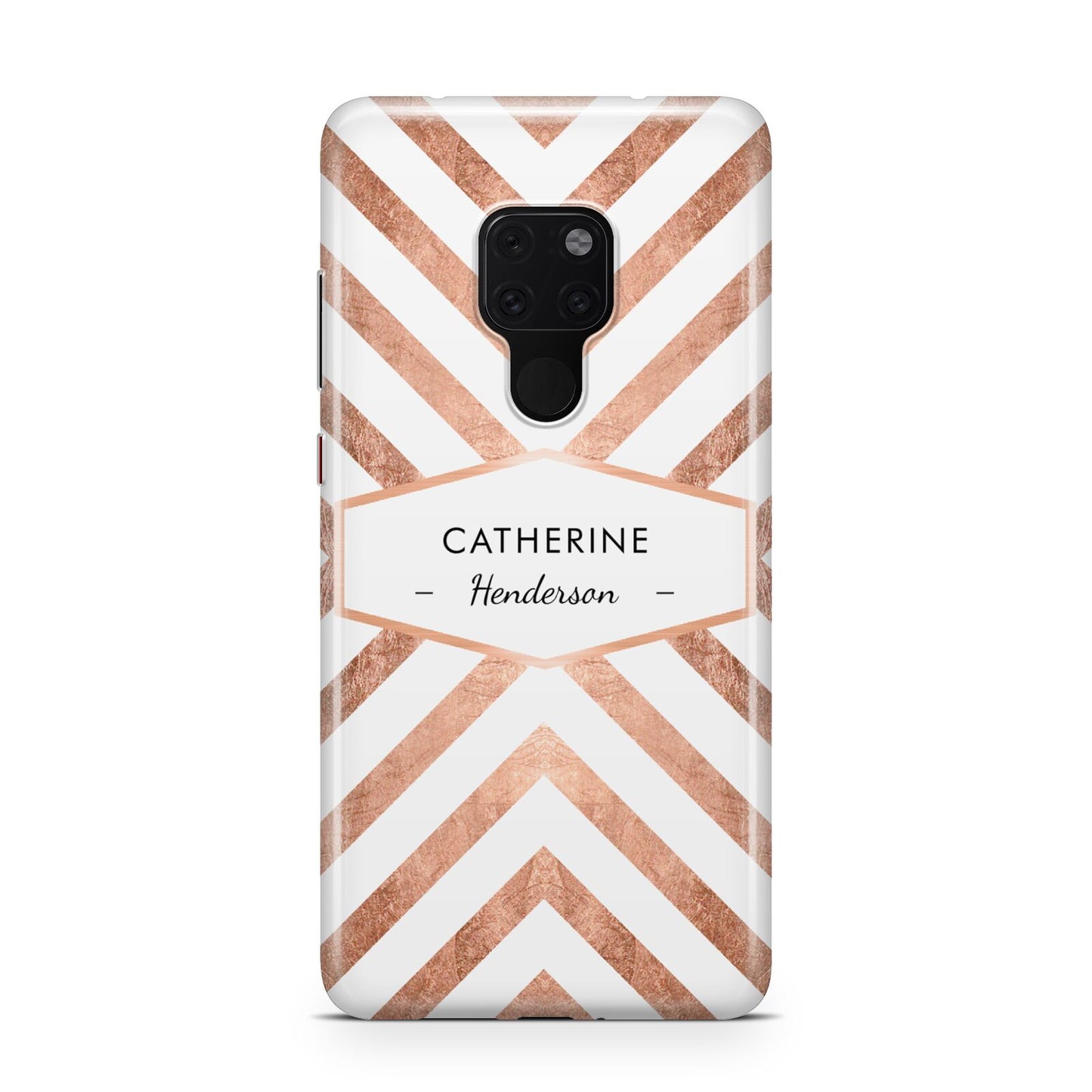 Personalised Rose Gold Name Or Initials Custom Huawei Mate 20 Phone Case