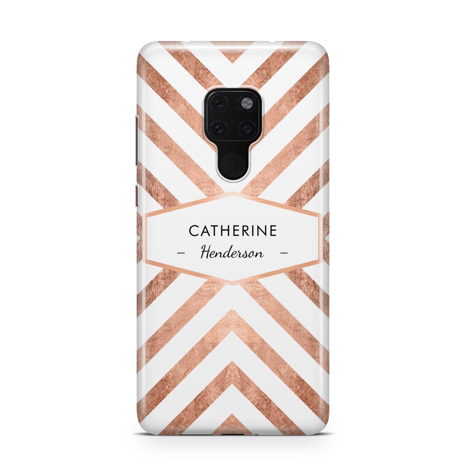 Personalised Rose Gold Name Or Initials Custom Huawei Mate 20 Phone Case
