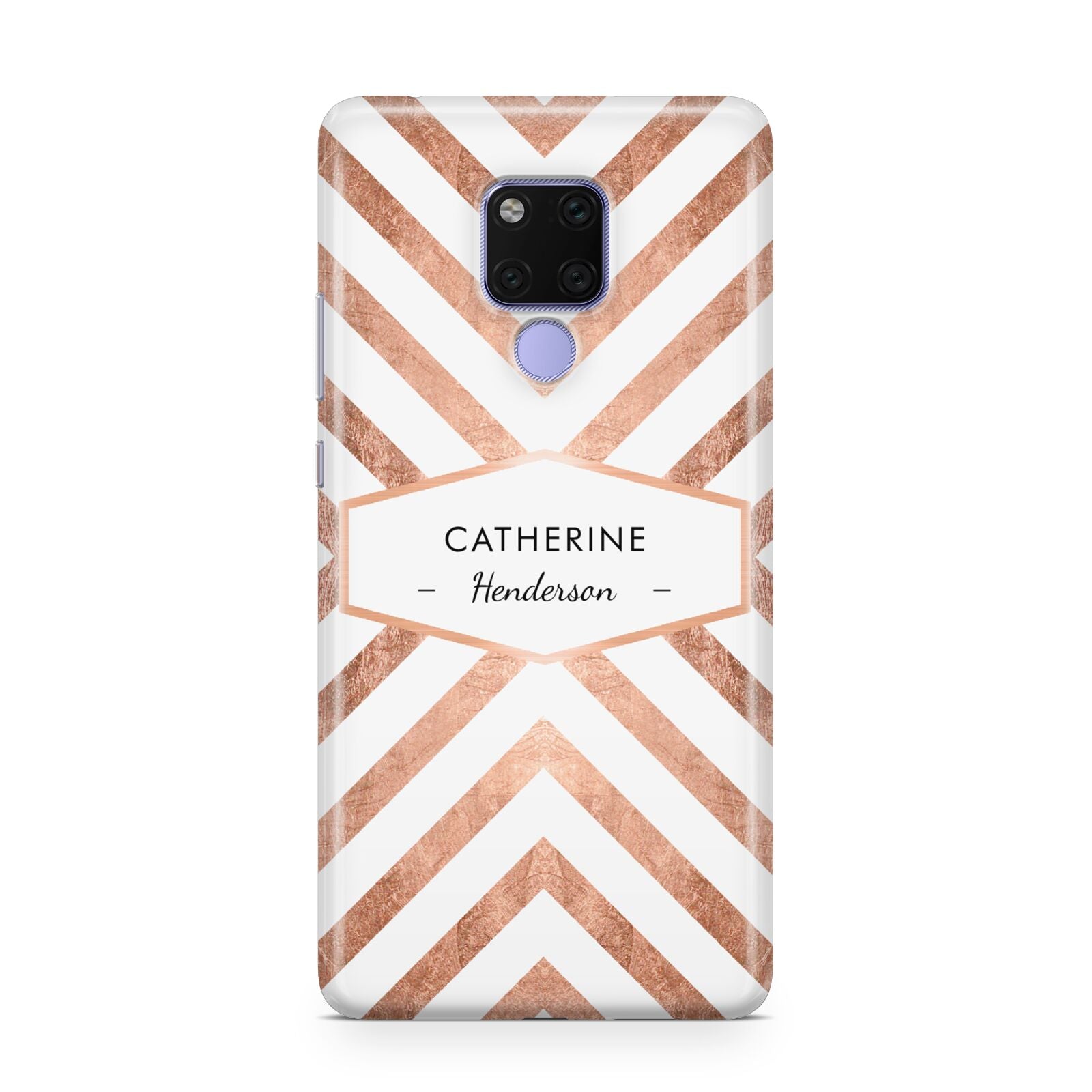 Personalised Rose Gold Name Or Initials Custom Huawei Mate 20X Phone Case