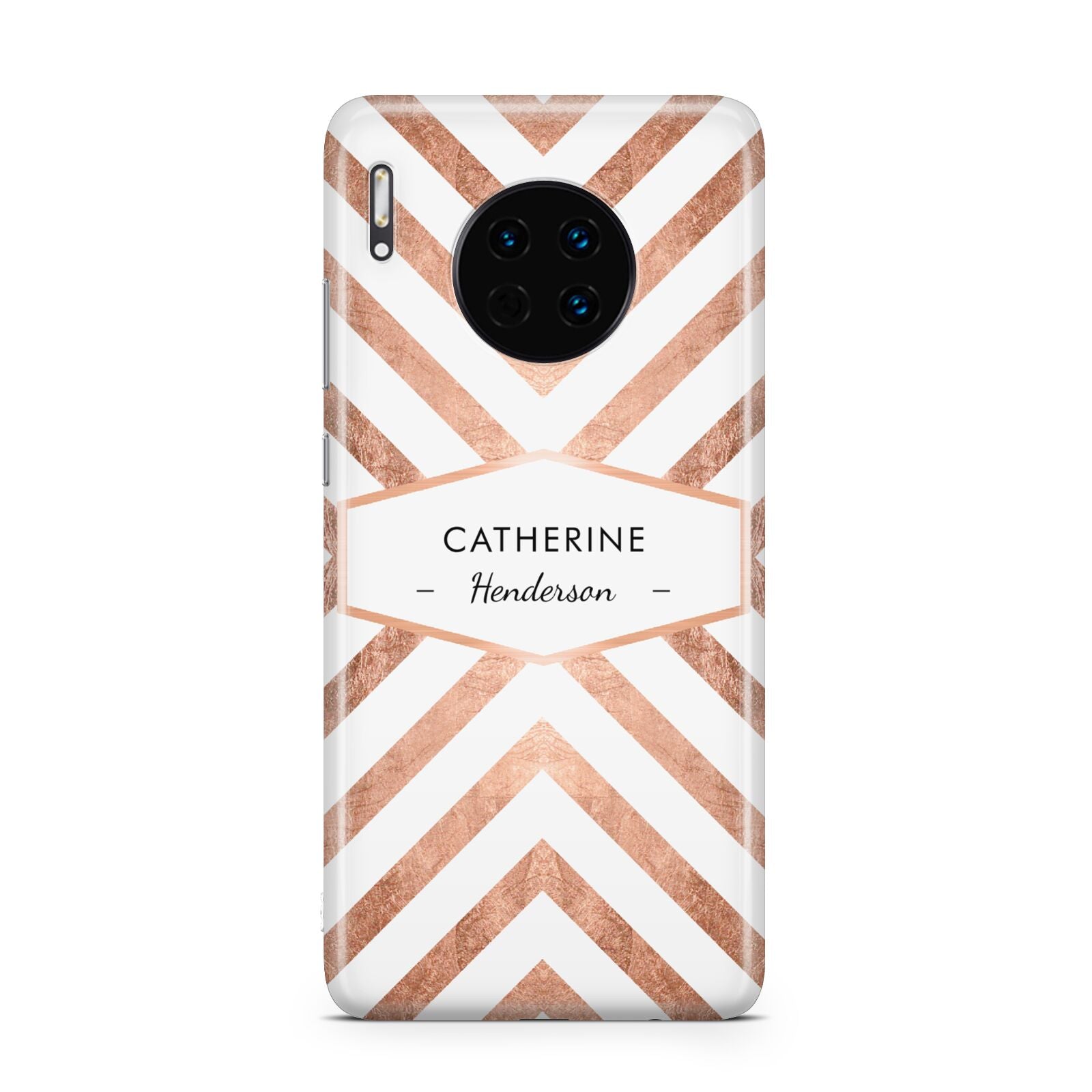 Personalised Rose Gold Name Or Initials Custom Huawei Mate 30