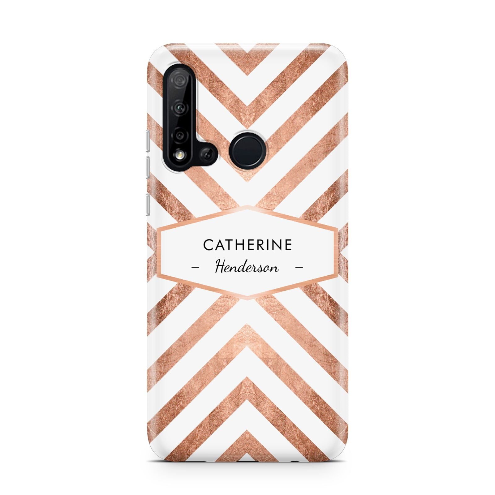 Personalised Rose Gold Name Or Initials Custom Huawei P20 Lite 5G Phone Case