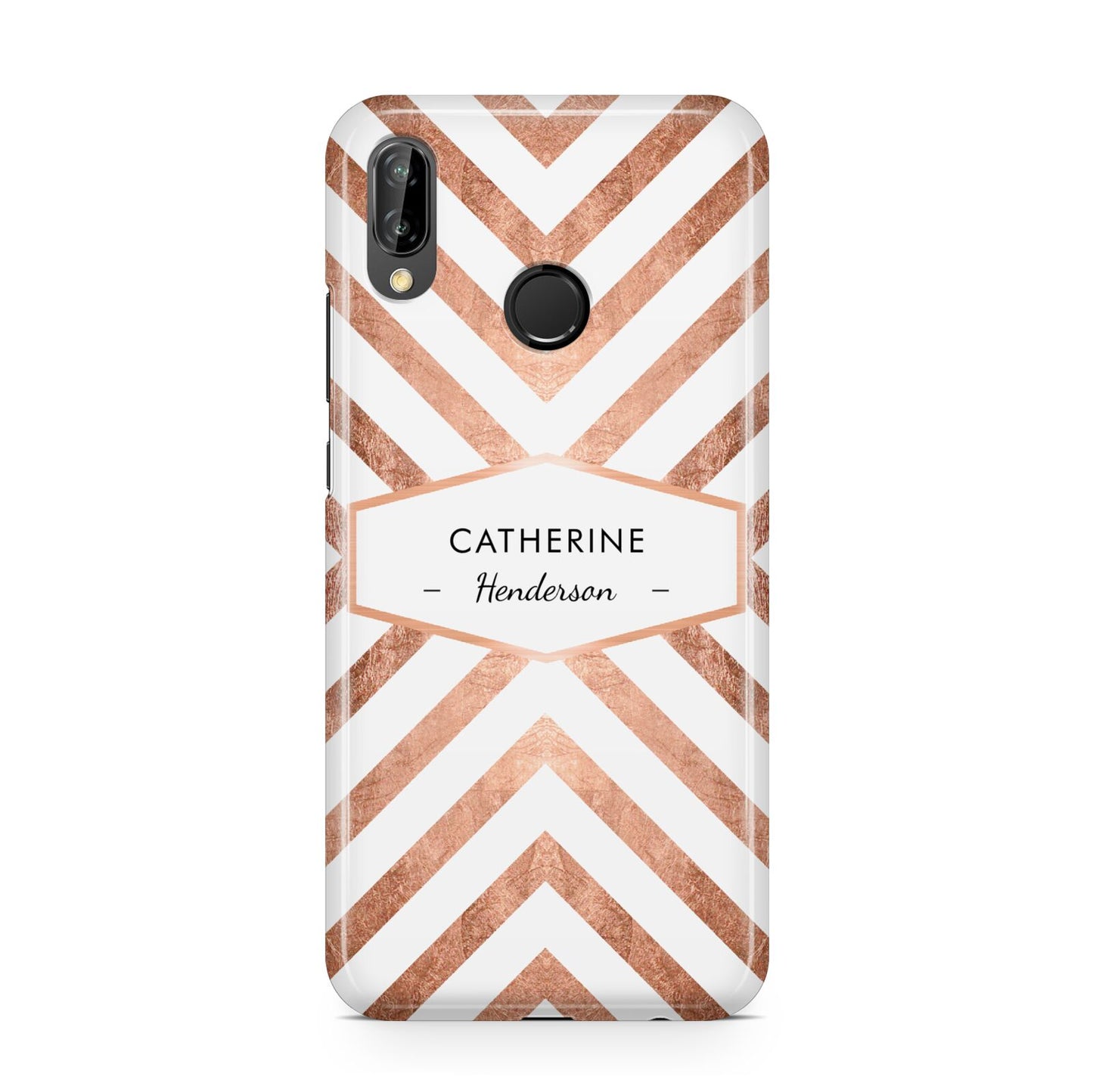 Personalised Rose Gold Name Or Initials Custom Huawei P20 Lite Phone Case