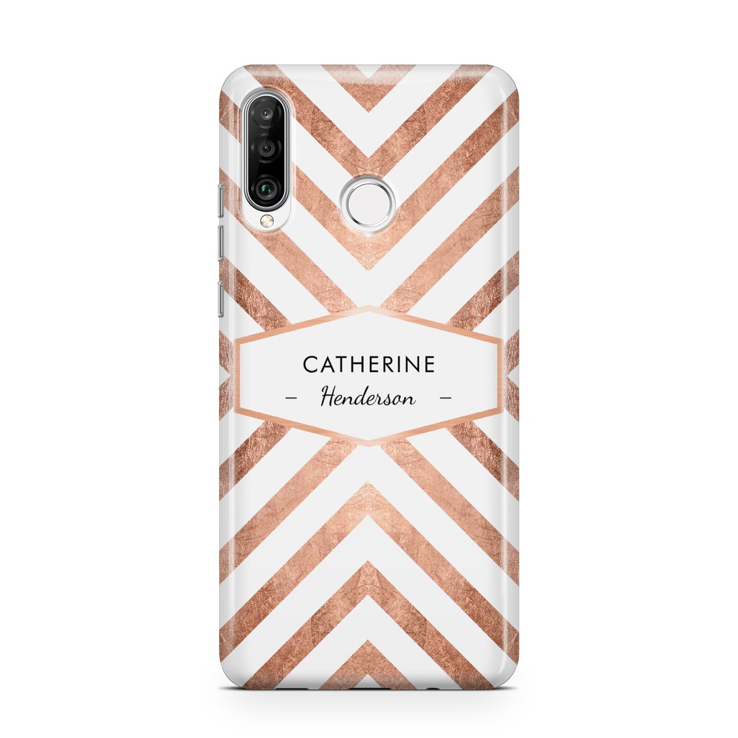 Personalised Rose Gold Name Or Initials Custom Huawei P30 Lite Phone Case