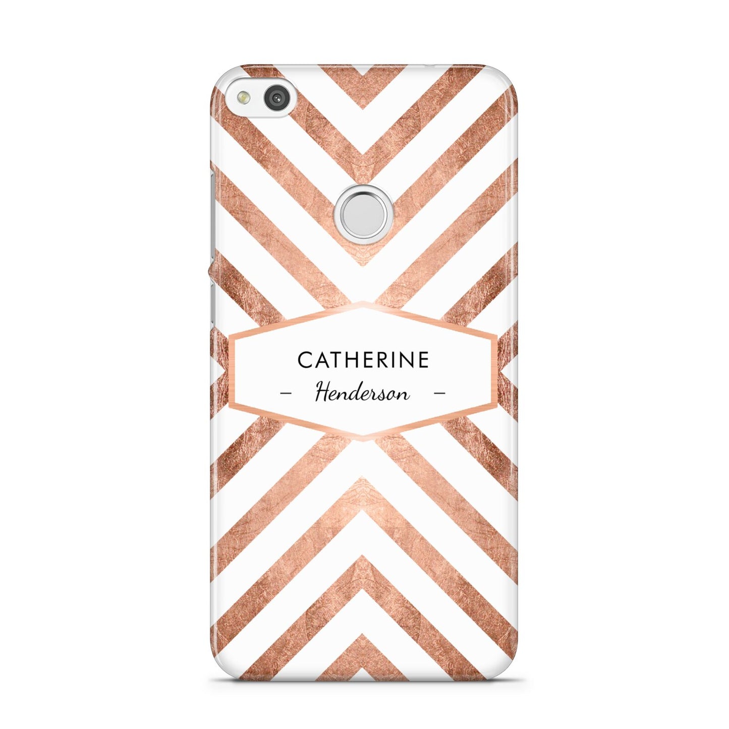Personalised Rose Gold Name Or Initials Custom Huawei P8 Lite Case
