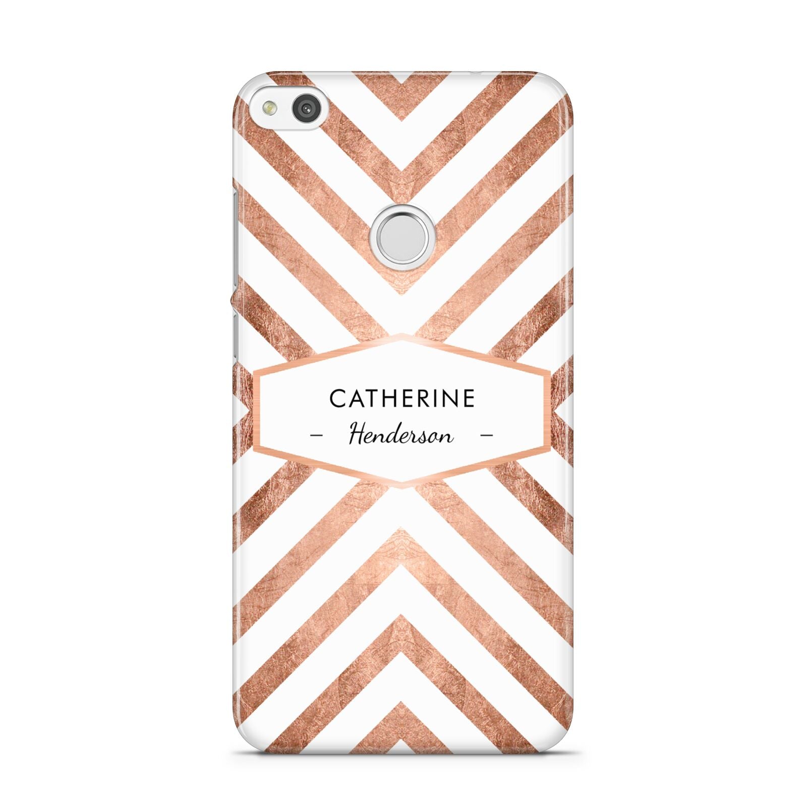 Personalised Rose Gold Name Or Initials Custom Huawei P8 Lite Case