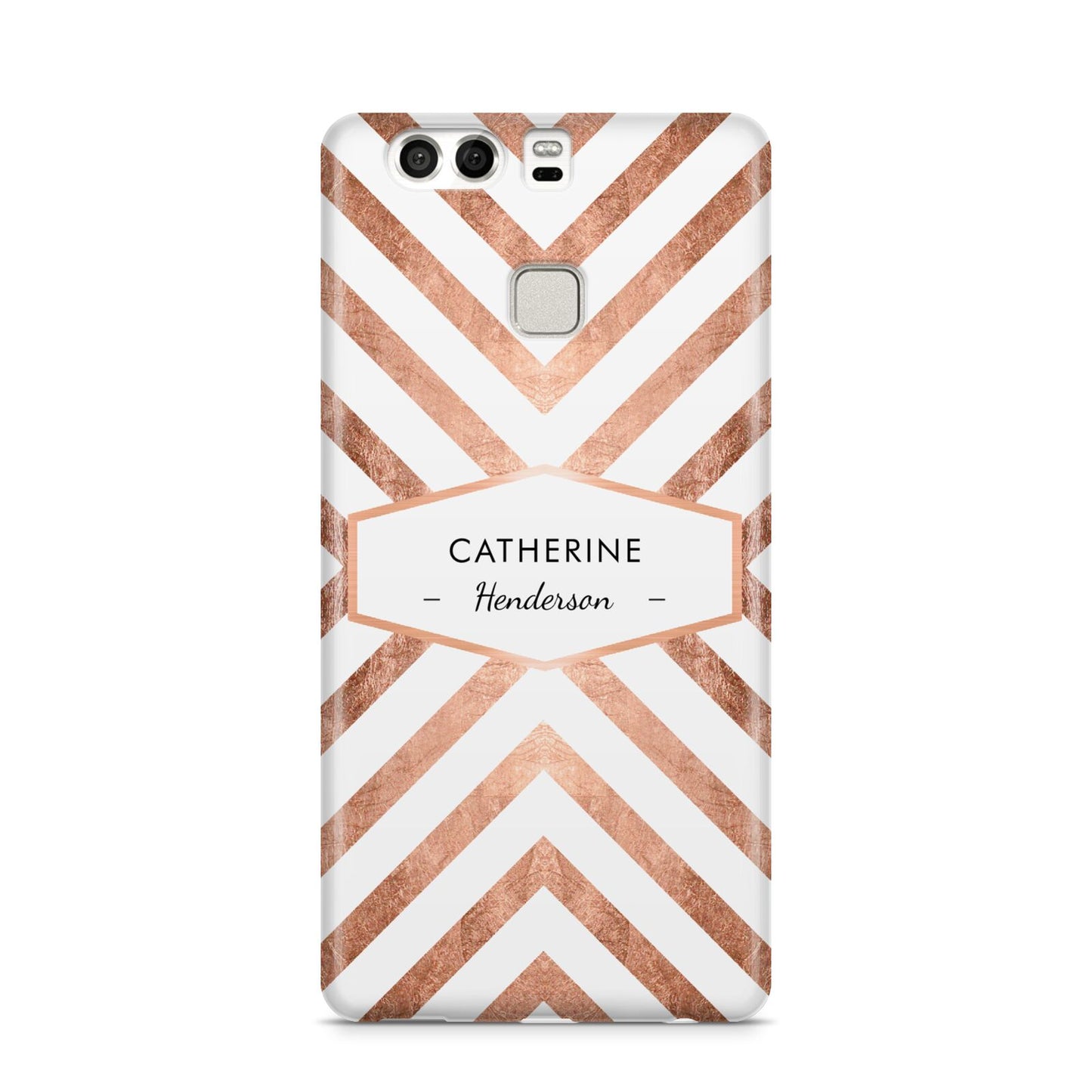 Personalised Rose Gold Name Or Initials Custom Huawei P9 Case