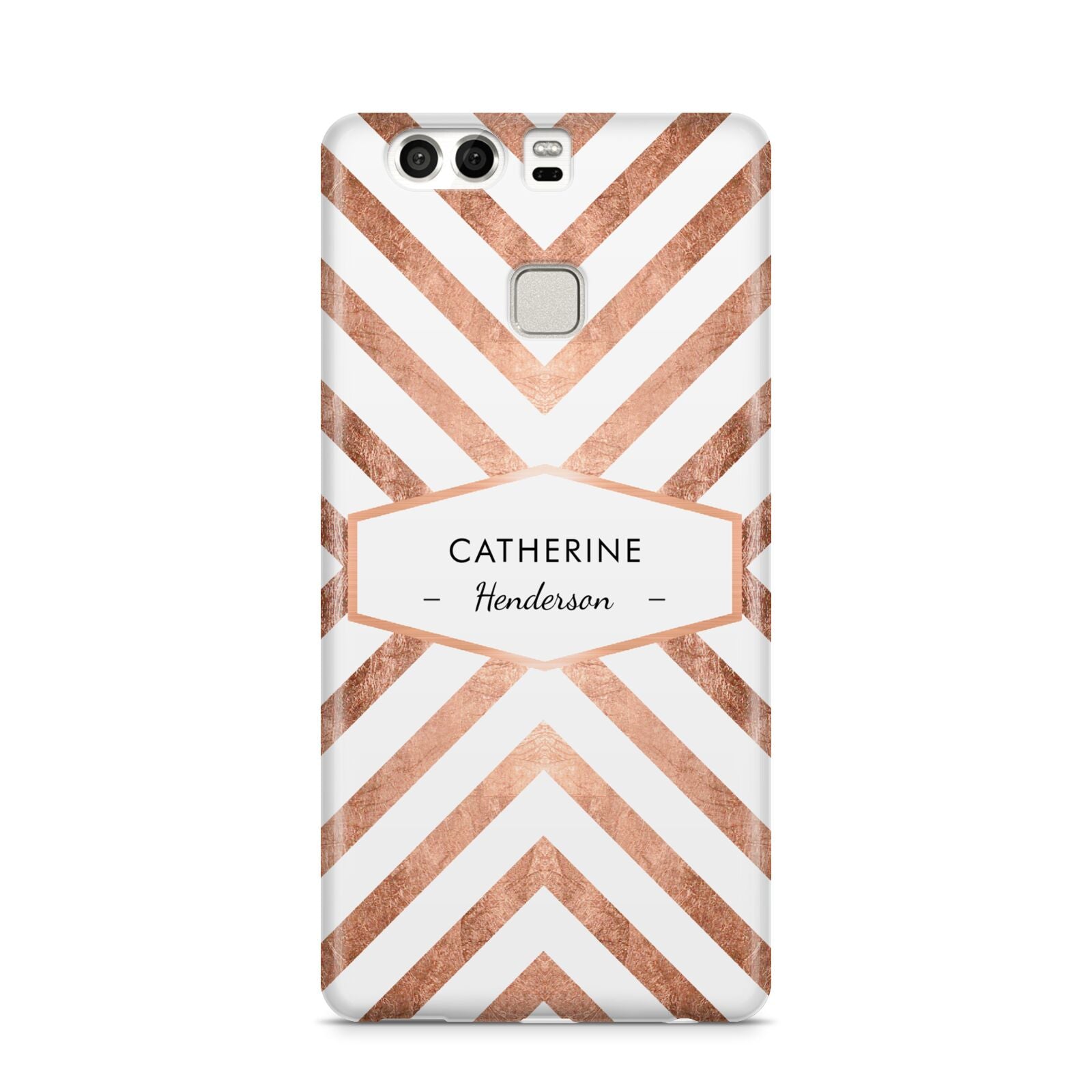Personalised Rose Gold Name Or Initials Custom Huawei P9 Case