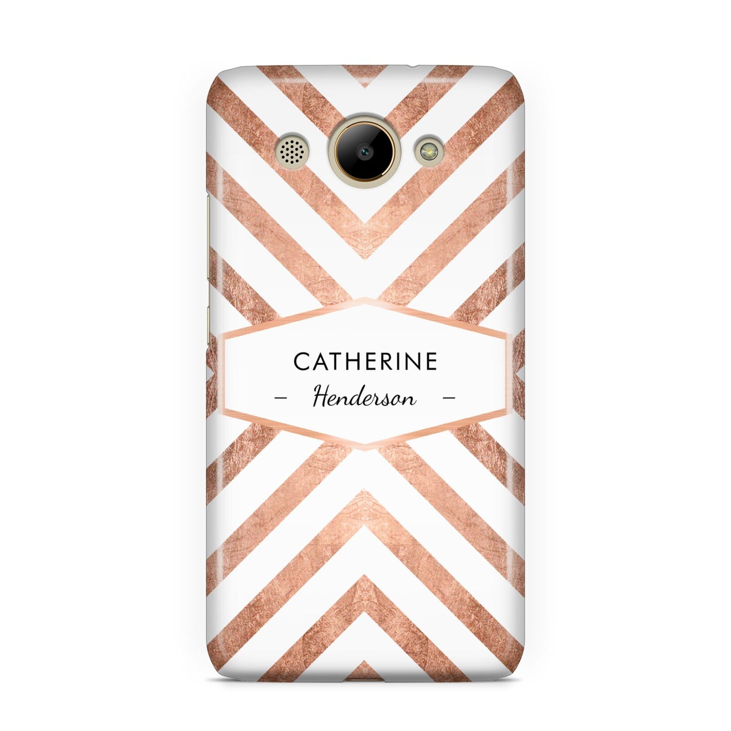 Personalised Rose Gold Name Or Initials Custom Huawei Y3 2017