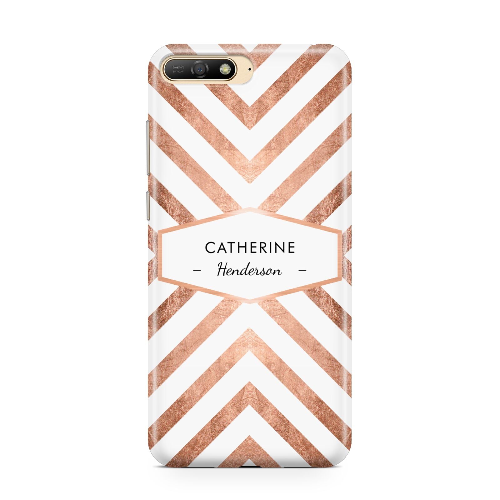 Personalised Rose Gold Name Or Initials Custom Huawei Y6 2018