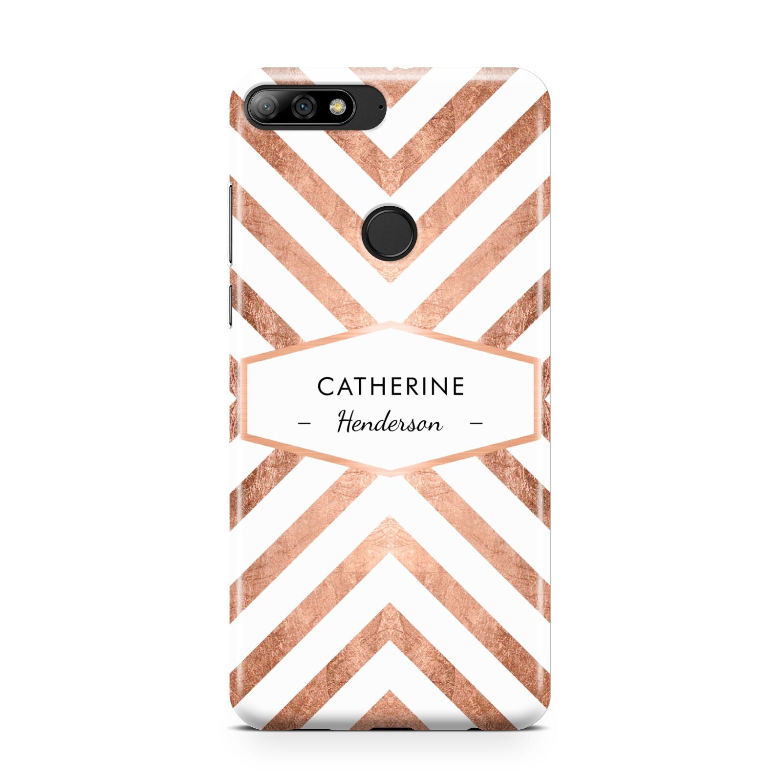 Personalised Rose Gold Name Or Initials Custom Huawei Y7 2018