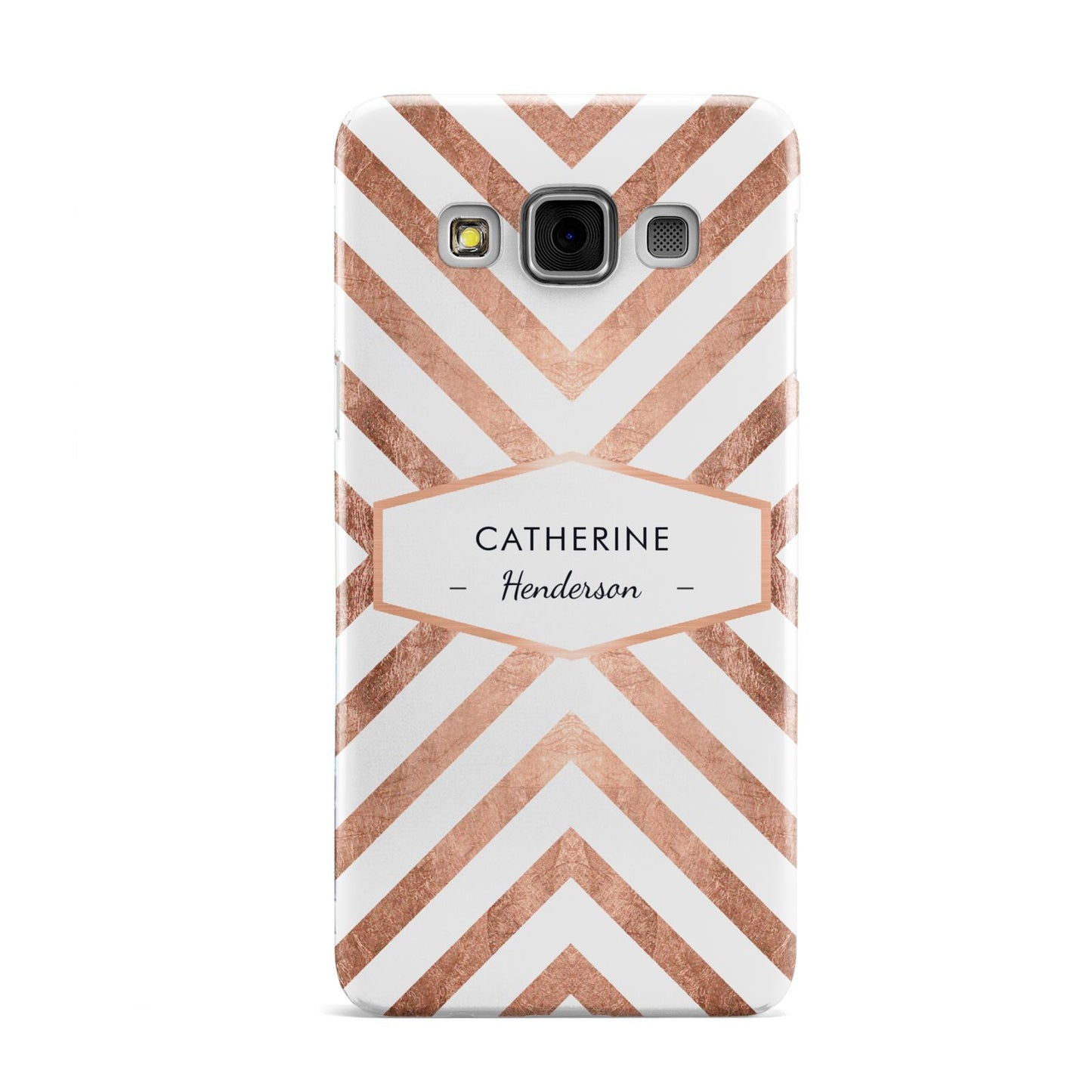 Personalised Rose Gold Name Or Initials Custom Samsung Galaxy A3 Case