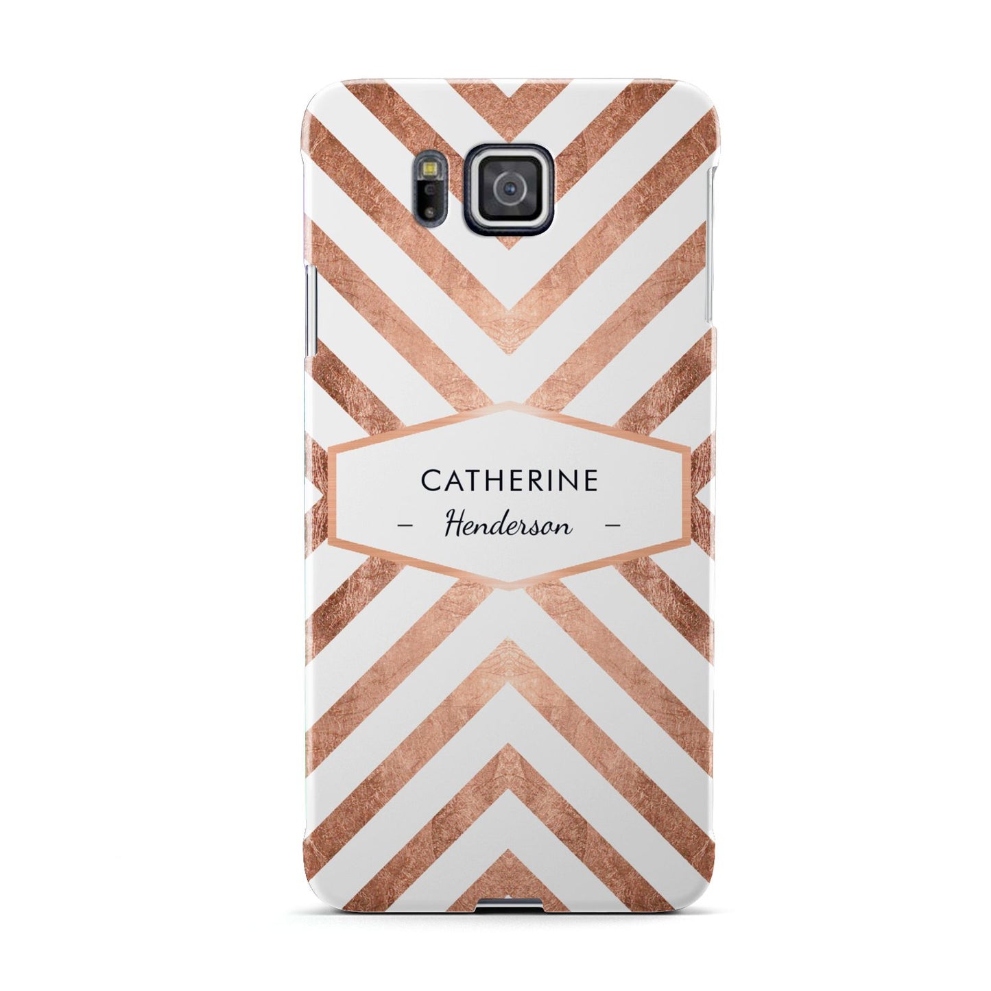 Personalised Rose Gold Name Or Initials Custom Samsung Galaxy Alpha Case