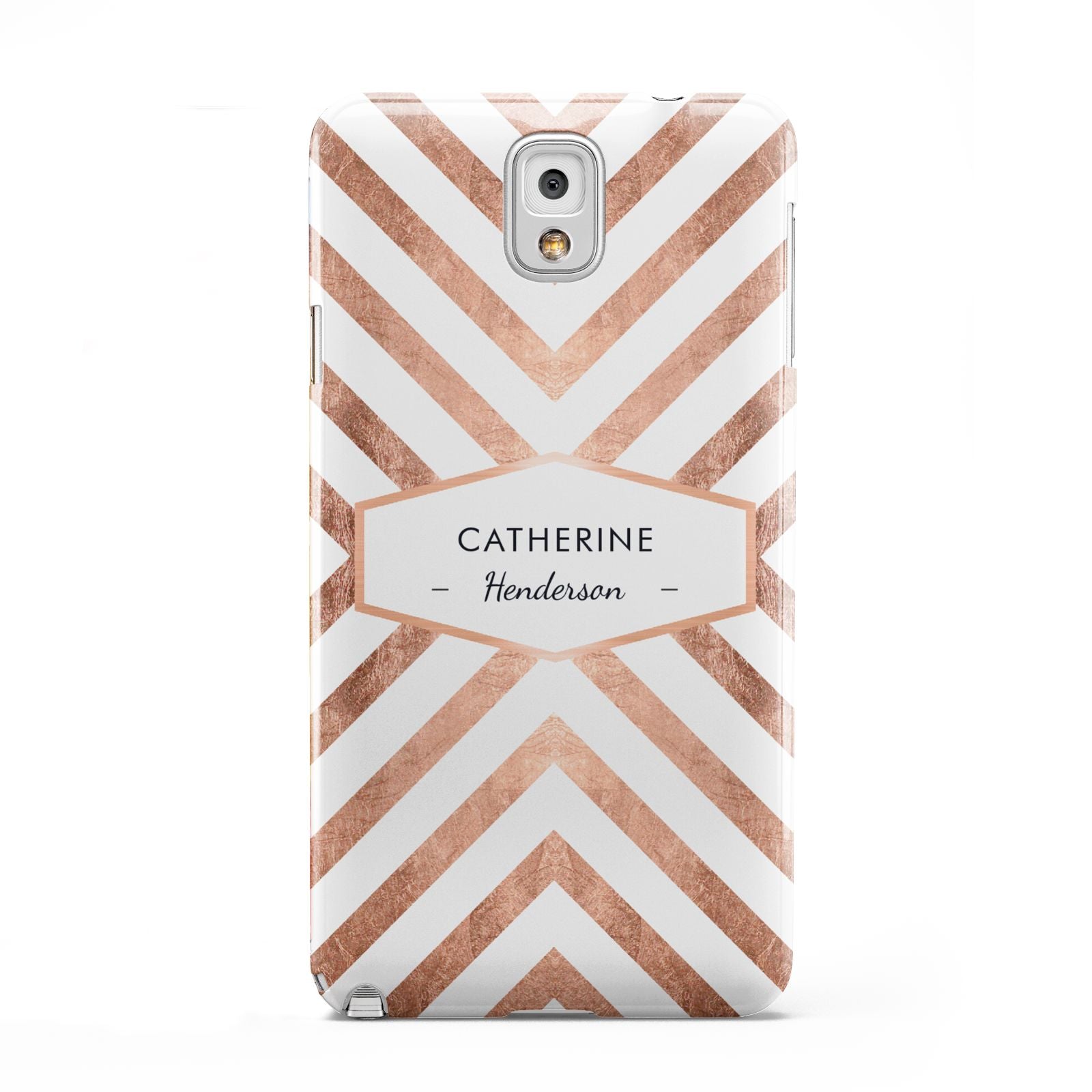 Personalised Rose Gold Name Or Initials Custom Samsung Galaxy Note 3 Case