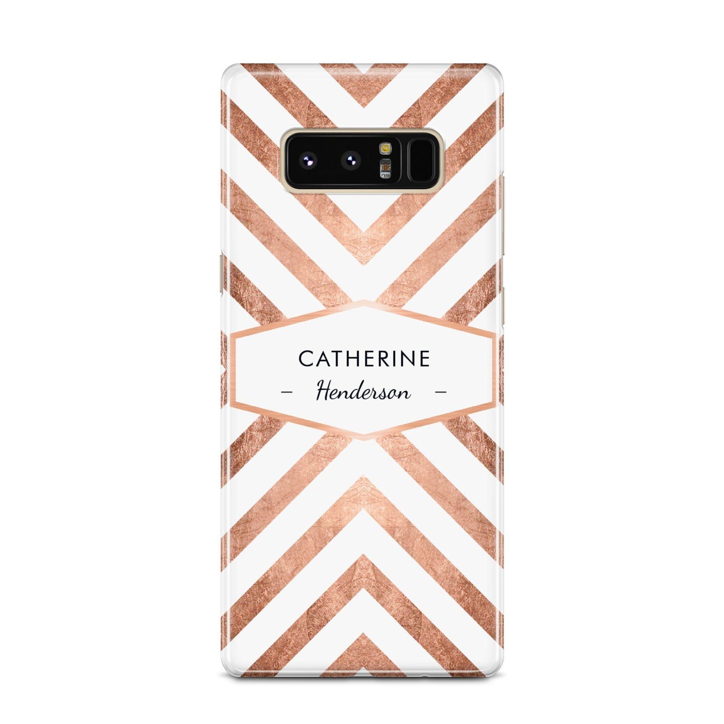 Personalised Rose Gold Name Or Initials Custom Samsung Galaxy Note 8 Case