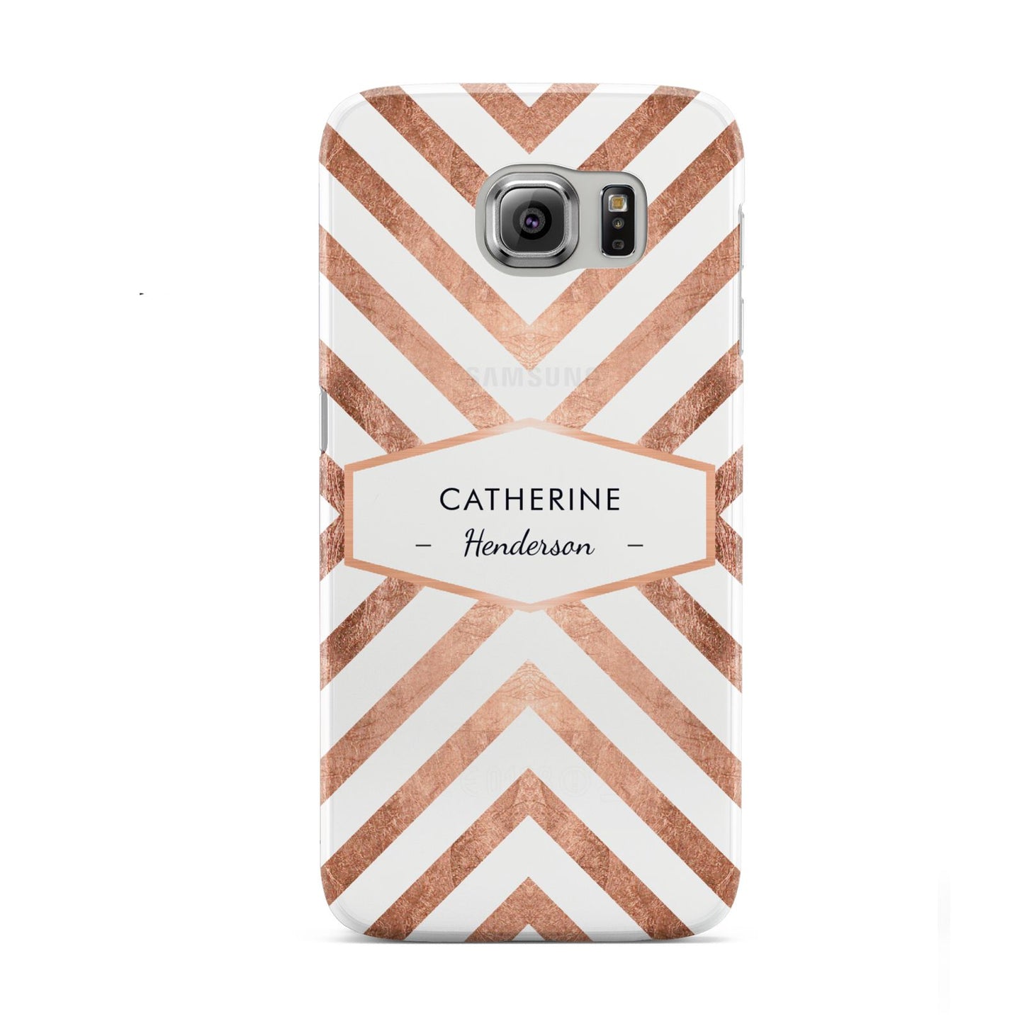Personalised Rose Gold Name Or Initials Custom Samsung Galaxy S6 Case