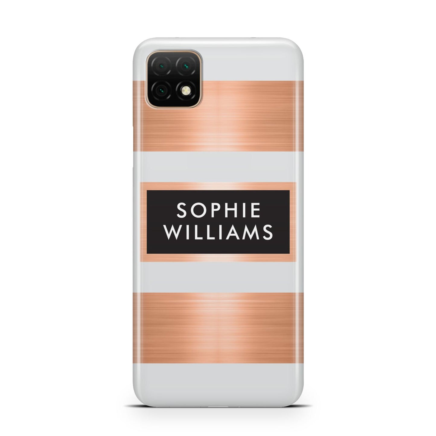 Personalised Rose Gold Name Text Initials Huawei Enjoy 20 Phone Case