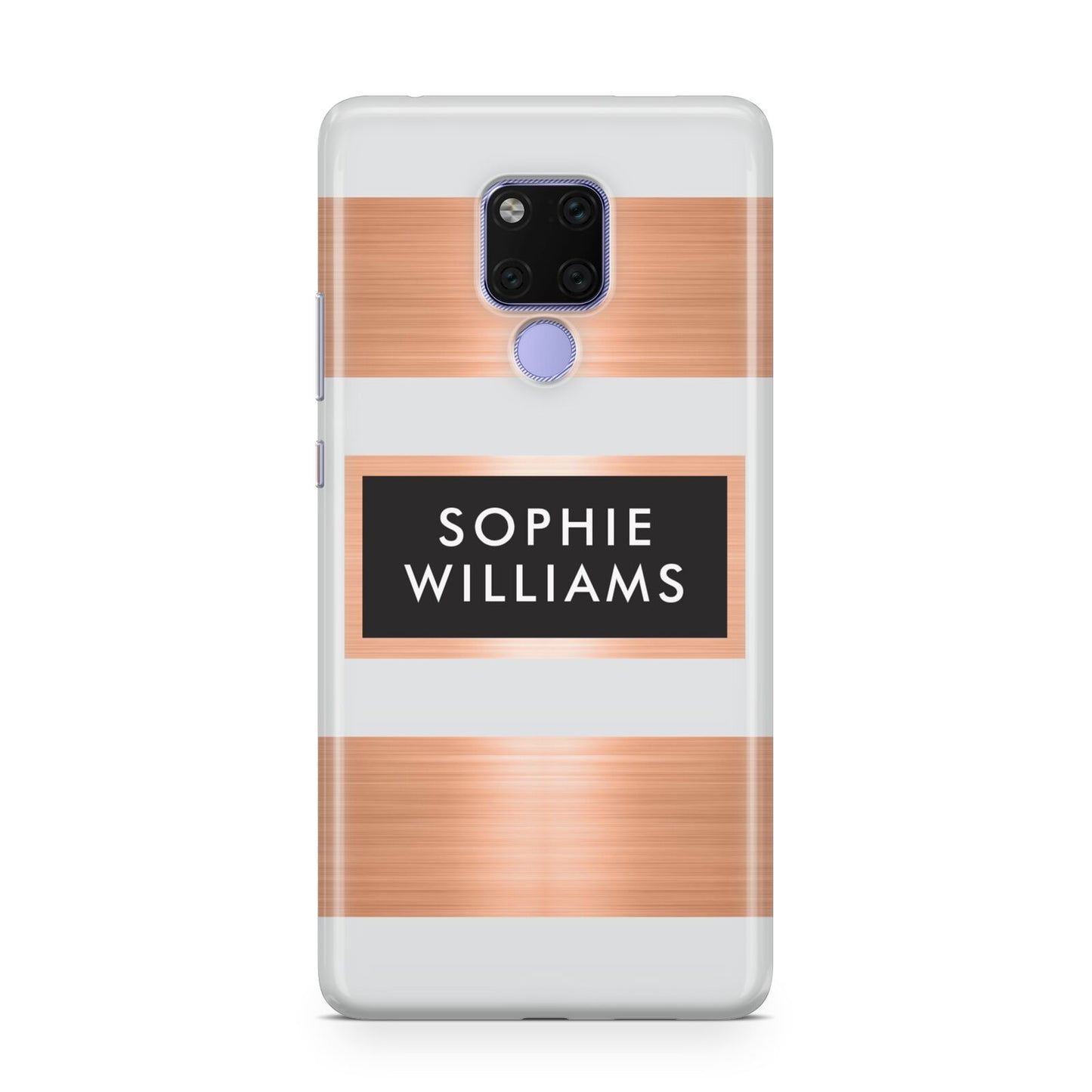 Personalised Rose Gold Name Text Initials Huawei Mate 20X Phone Case