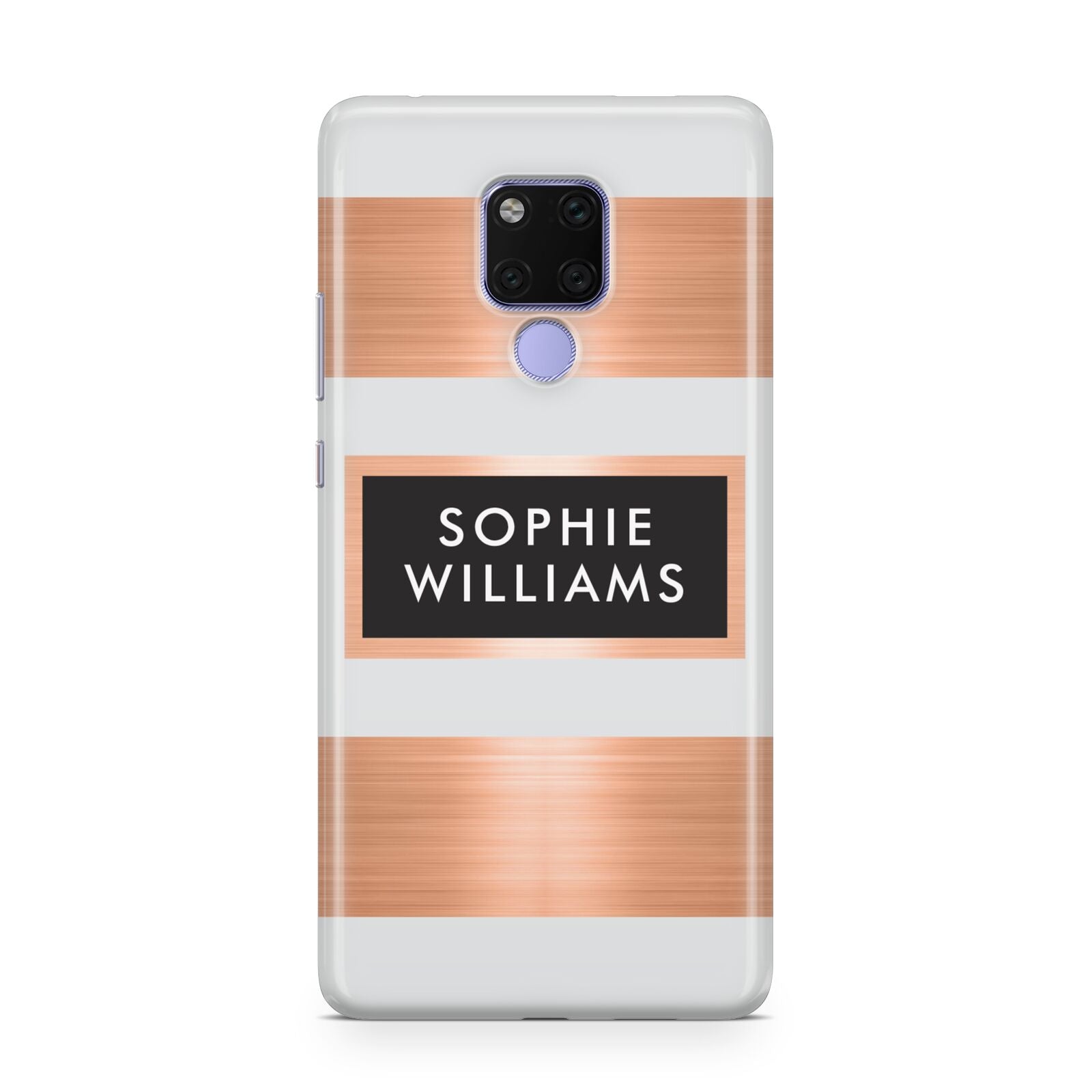 Personalised Rose Gold Name Text Initials Huawei Mate 20X Phone Case