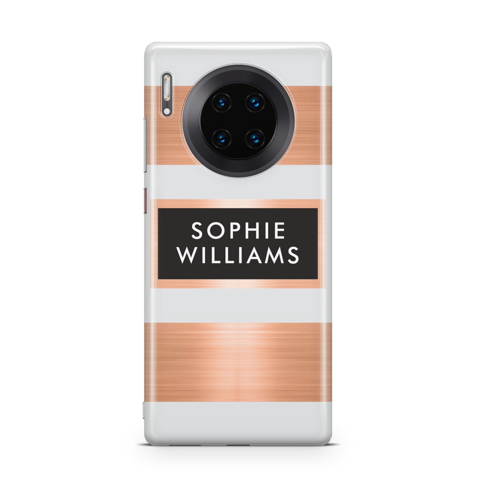 Personalised Rose Gold Name Text Initials Huawei Mate 30 Pro Phone Case