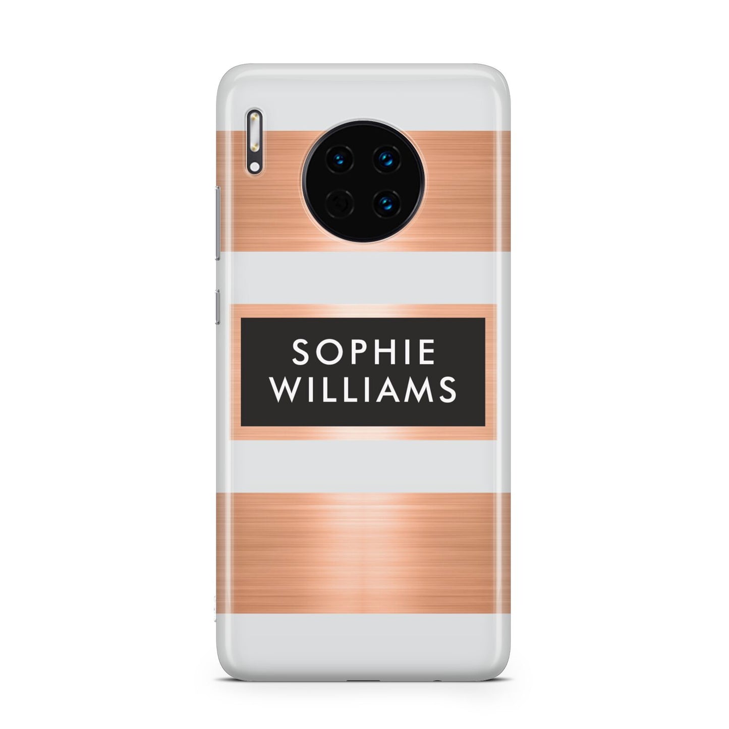 Personalised Rose Gold Name Text Initials Huawei Mate 30