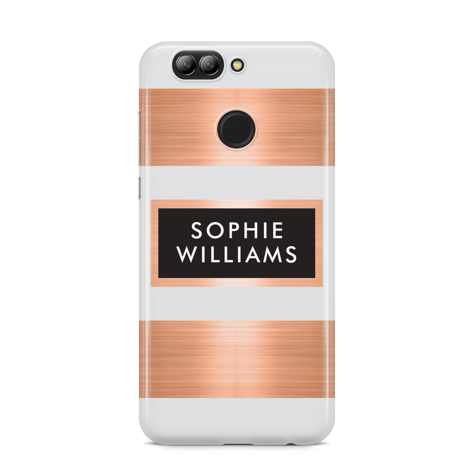 Personalised Rose Gold Name Text Initials Huawei Nova 2s Phone Case