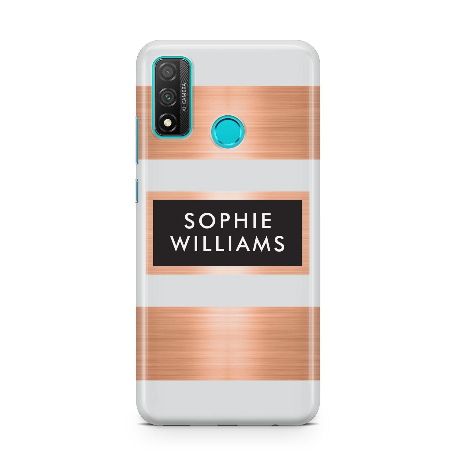 Personalised Rose Gold Name Text Initials Huawei P Smart 2020