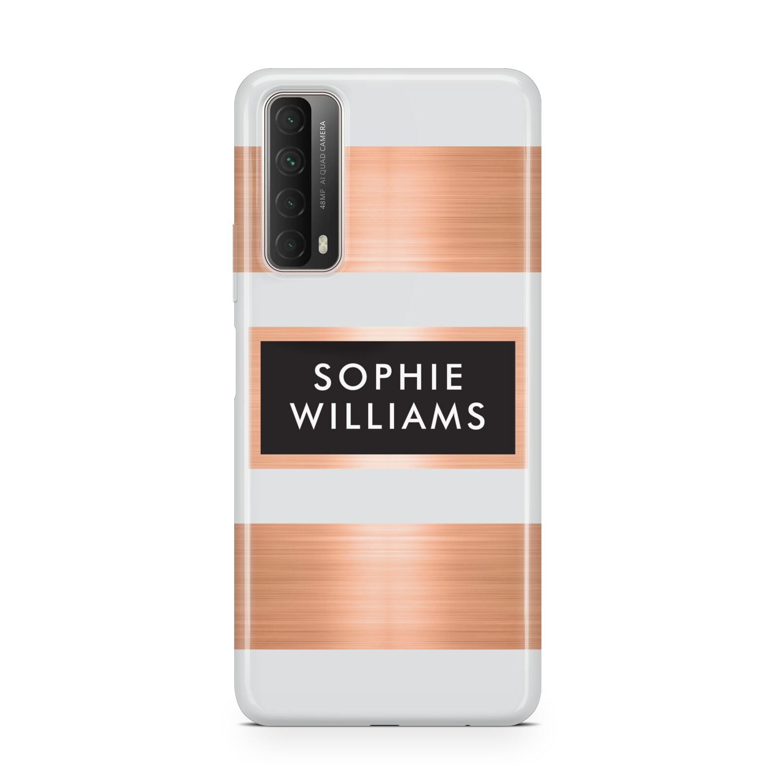 Personalised Rose Gold Name Text Initials Huawei P Smart 2021