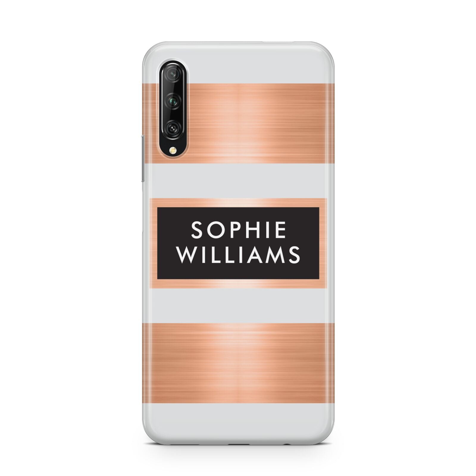 Personalised Rose Gold Name Text Initials Huawei P Smart Pro 2019