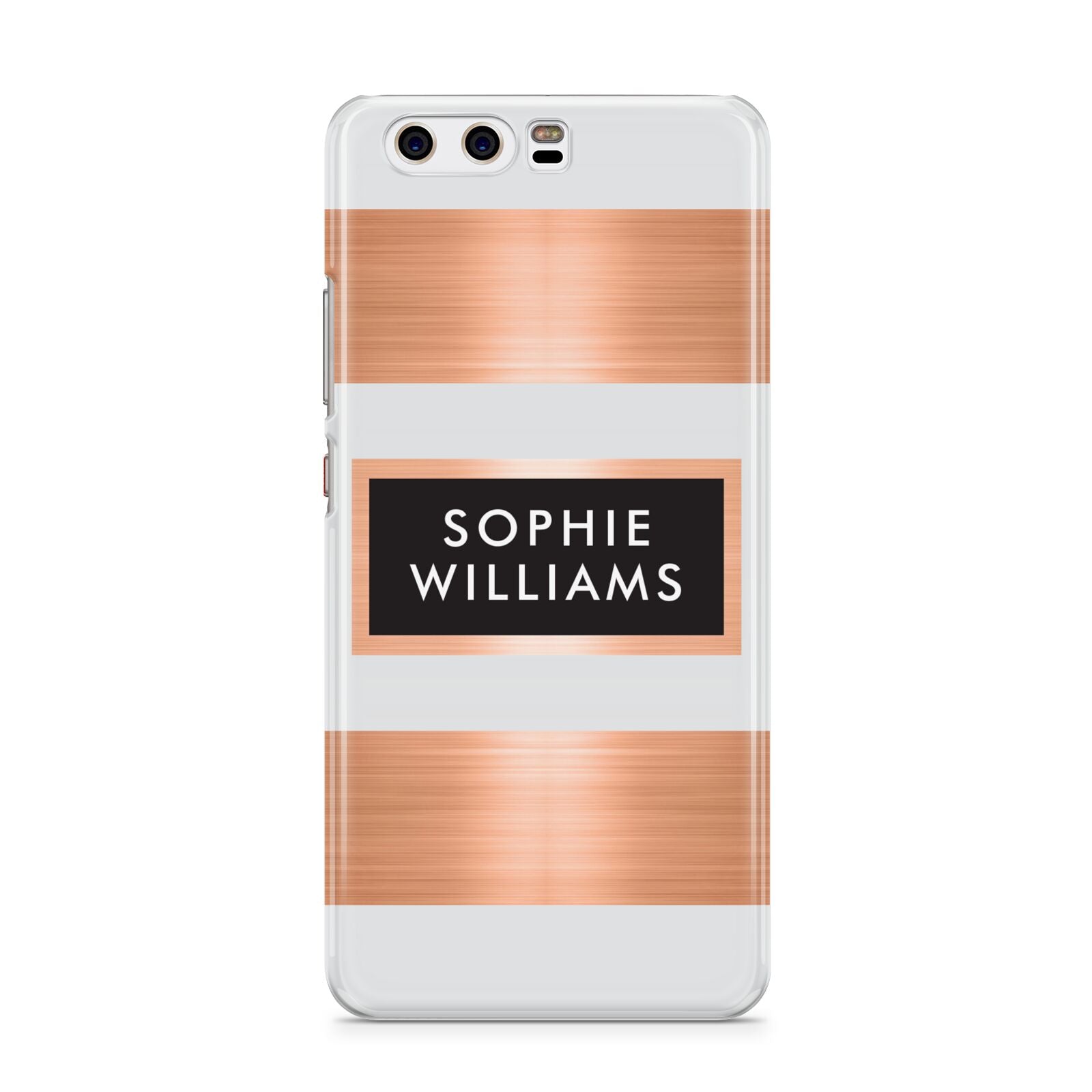 Personalised Rose Gold Name Text Initials Huawei P10 Phone Case