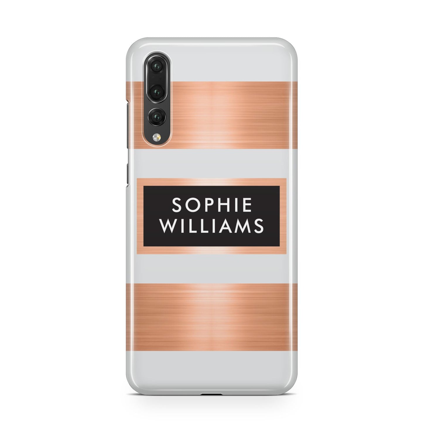 Personalised Rose Gold Name Text Initials Huawei P20 Pro Phone Case