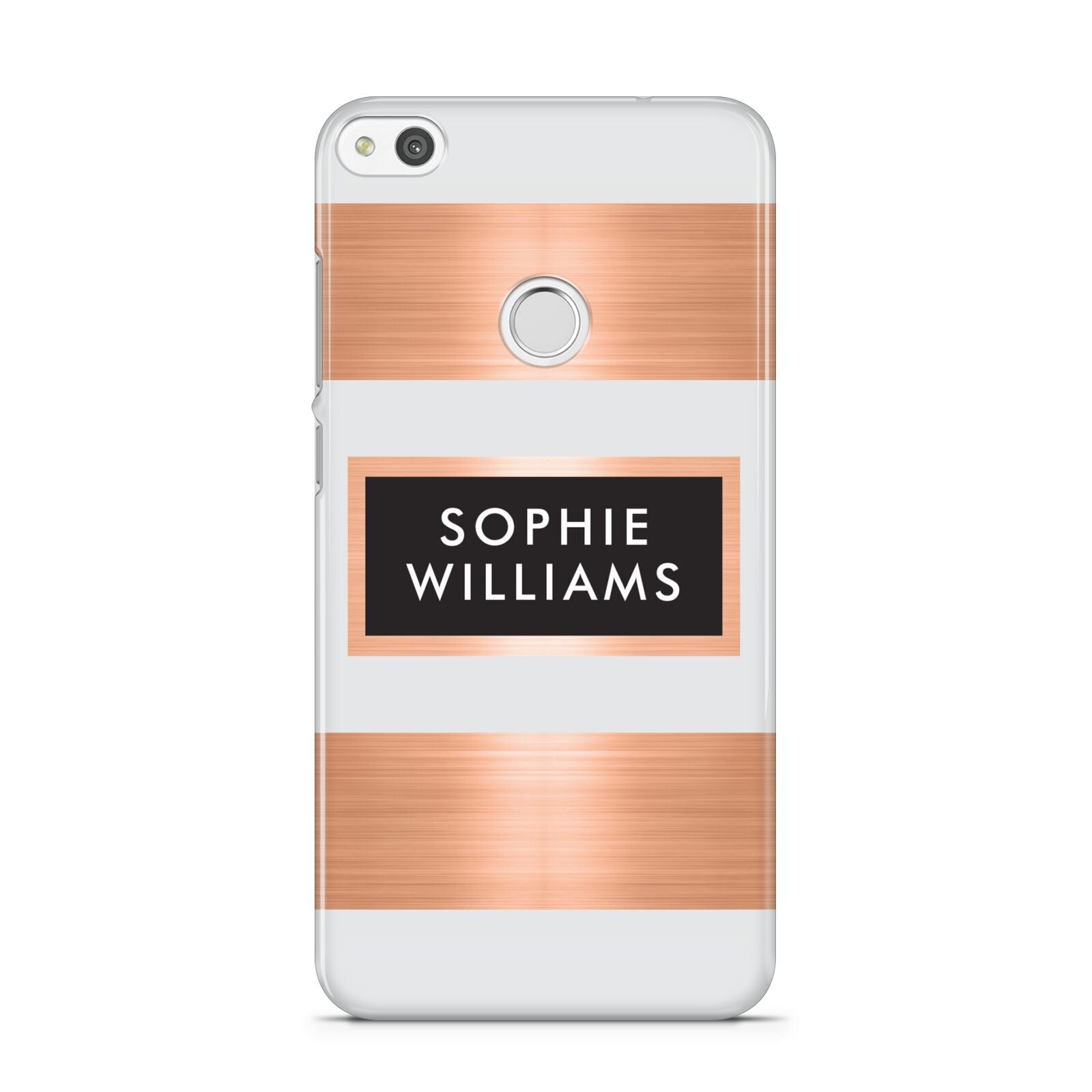 Personalised Rose Gold Name Text Initials Huawei P8 Lite Case