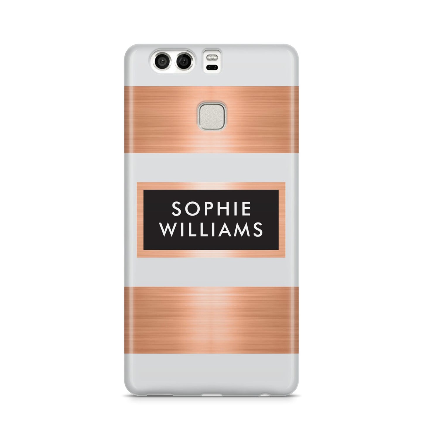 Personalised Rose Gold Name Text Initials Huawei P9 Case