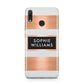 Personalised Rose Gold Name Text Initials Huawei Y9 2019