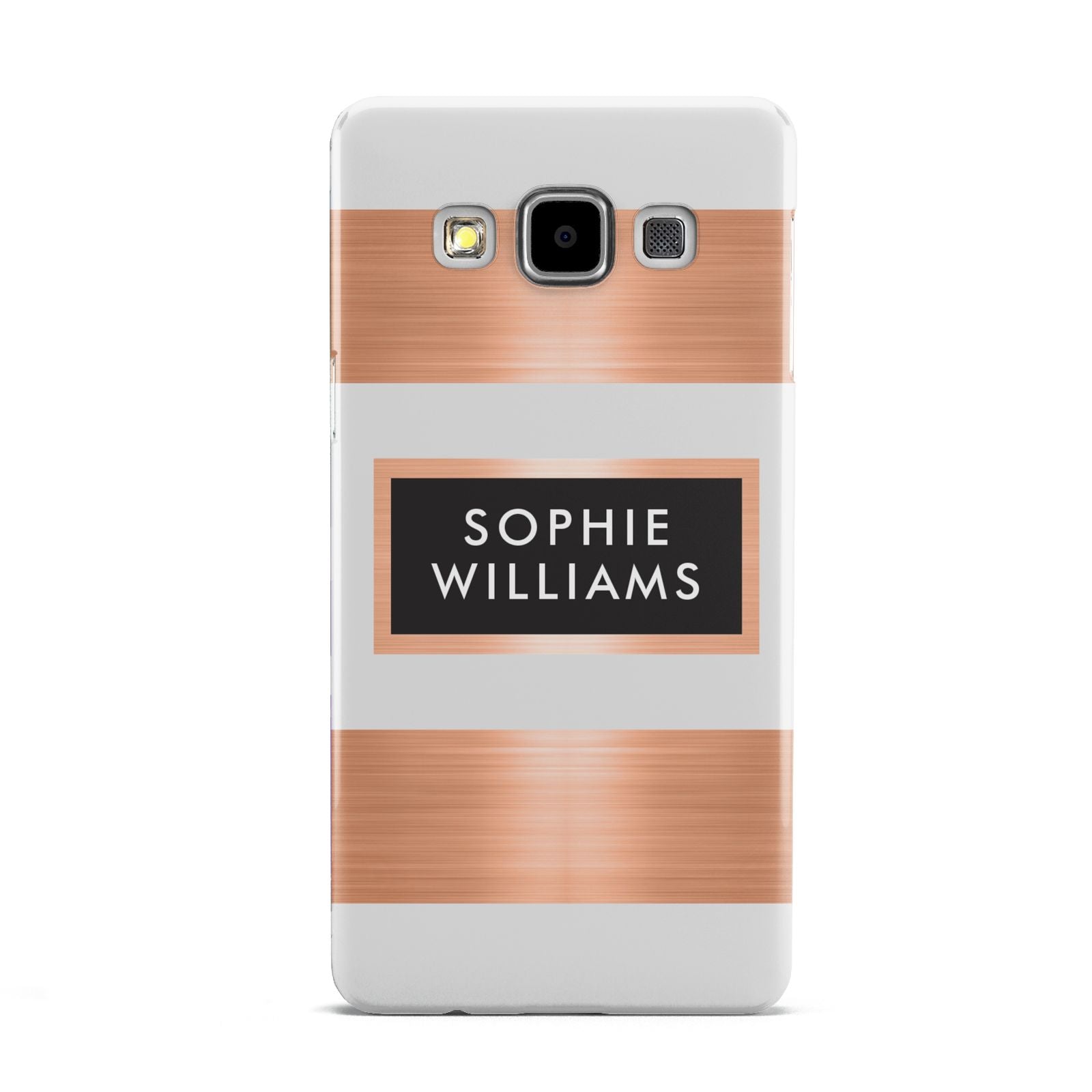 Personalised Rose Gold Name Text Initials Samsung Galaxy A5 Case