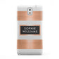 Personalised Rose Gold Name Text Initials Samsung Galaxy Note 3 Case