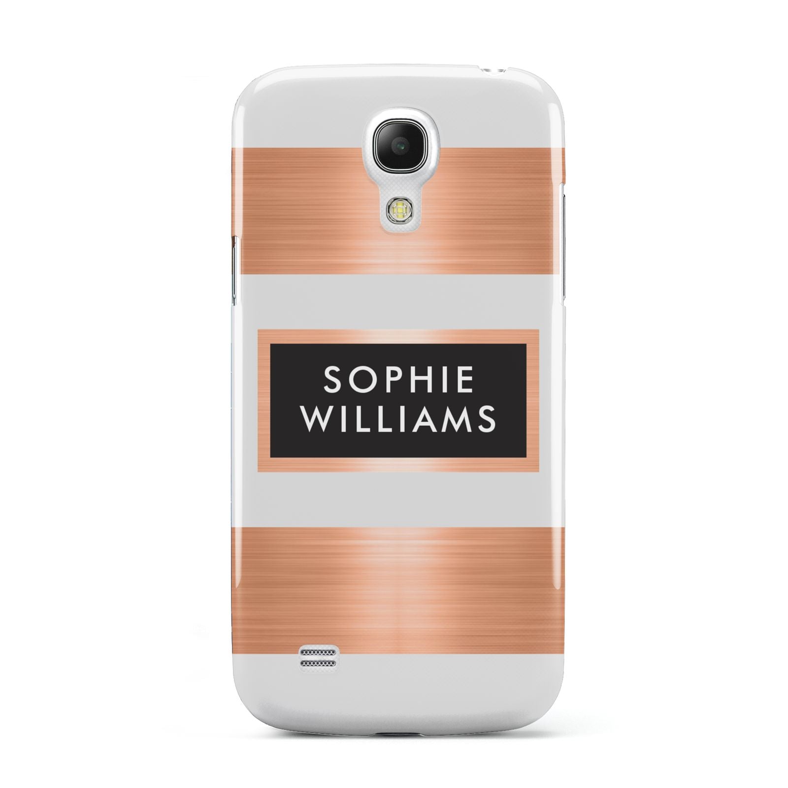 Personalised Rose Gold Name Text Initials Samsung Galaxy S4 Mini Case